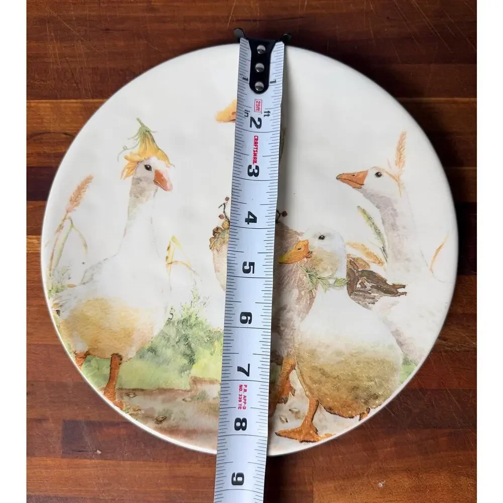 Whimsical Geese Plate | Pier 1 Cottagecore Farmhouse Kitchen Decor